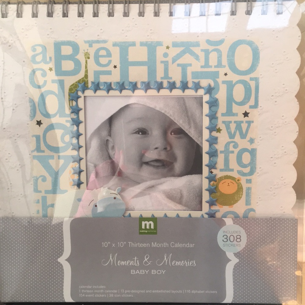 Baby boy moments and memories calendar